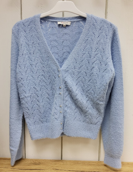 Gilet bleu femme
