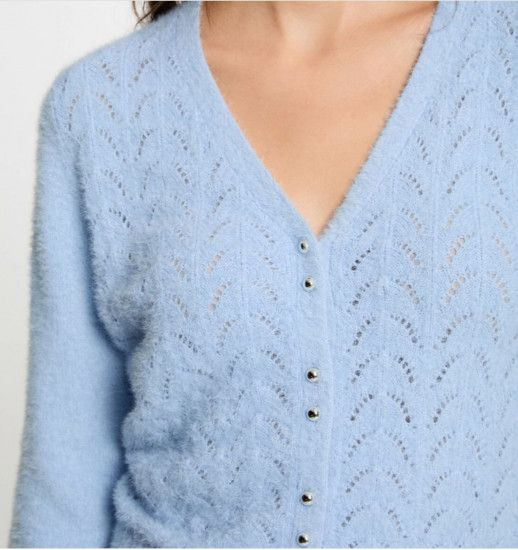 Gilet bleu femme