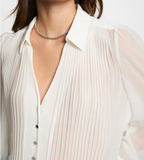 Chemisier blanc femme