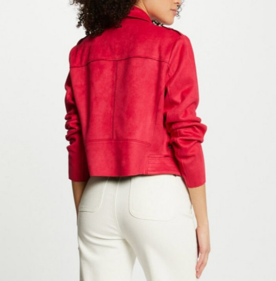 Blouson rose femme