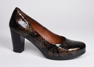 Escarpin cuir Losti python marron