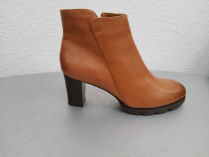 Bottines cognac cuir femme