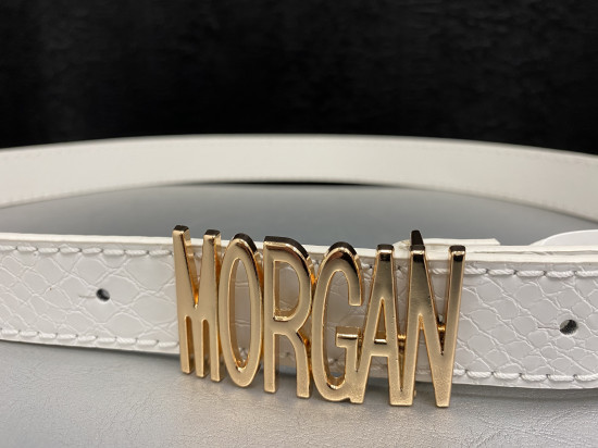 Ceinture blanche avec boucle « Morgan » femme