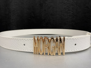 Ceinture blanche avec boucle « Morgan » femme