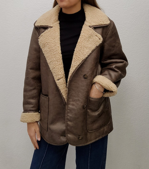 Manteau / veste marron femme