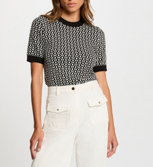 Pull manches courtes femme