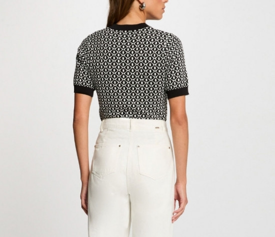 Pull manches courtes femme