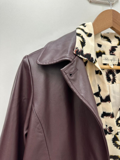 Veste en similicuir femme