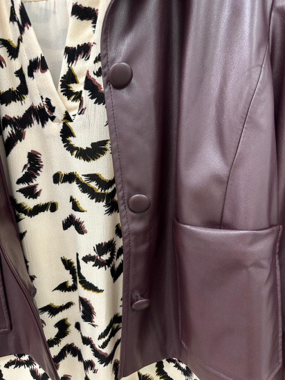 Veste en similicuir femme