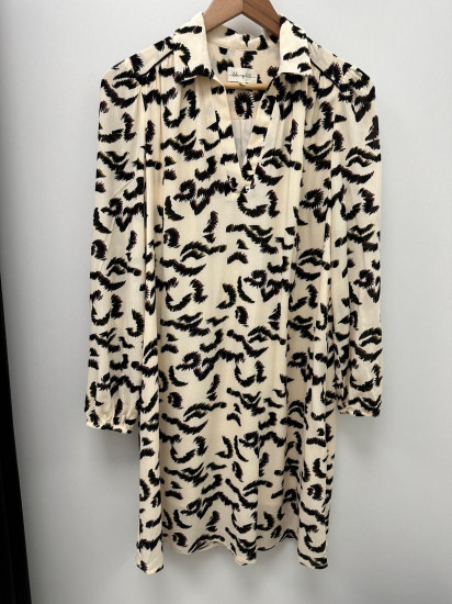 Robe fluide col V droite femme