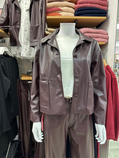 Veste en similicuir femme