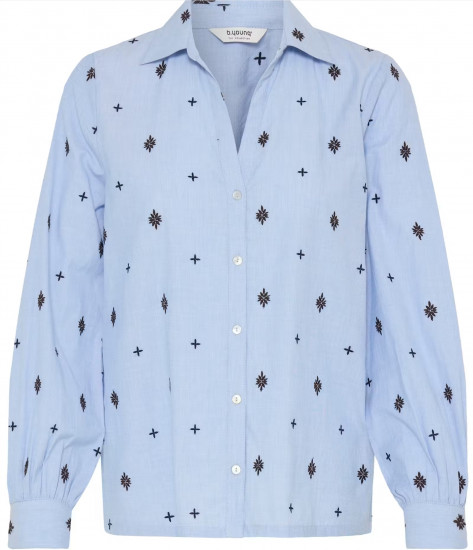 Chemise imprimée droite femme