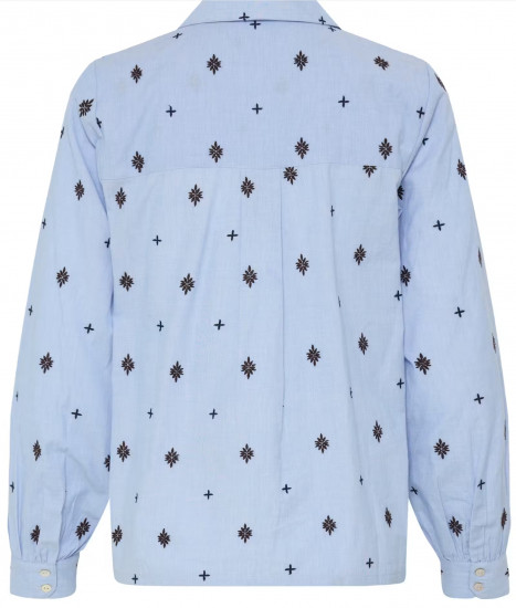 Chemise imprimée droite femme