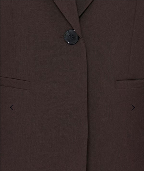 Blazer marron cintré femme