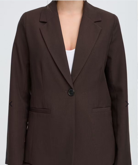 Blazer marron cintré femme