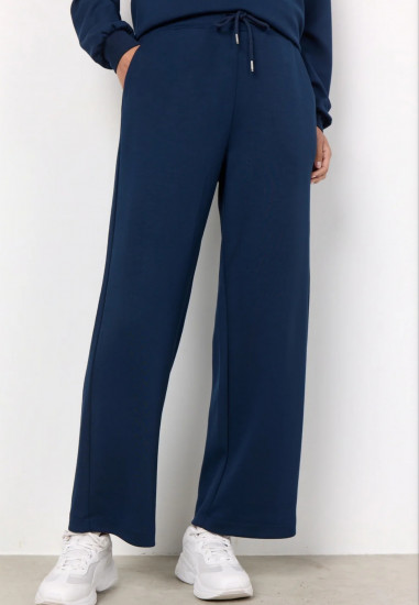 Pantalon large molletonné femme