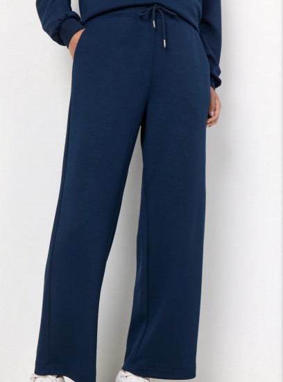 Pantalon large molletonné femme