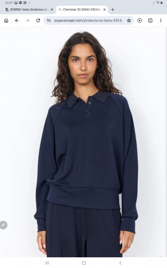Sweat bleu marine femme
