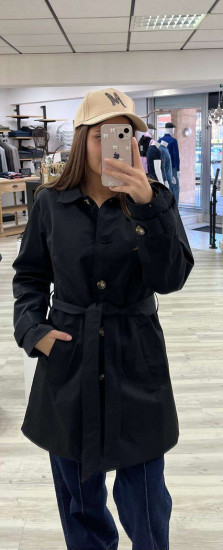Trench noir femme