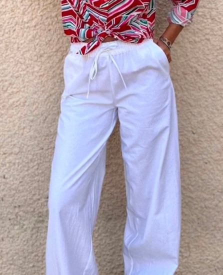 Pantalon blanc femme