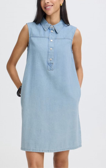 Robe courte en jean femme
