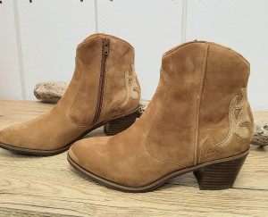 Bottines en nubuck femme