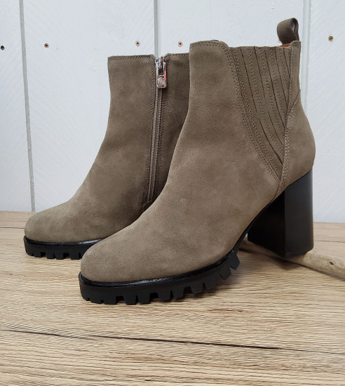 Bottines en nubuck femme