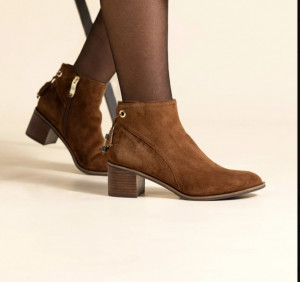 Bottines en nubuck femme