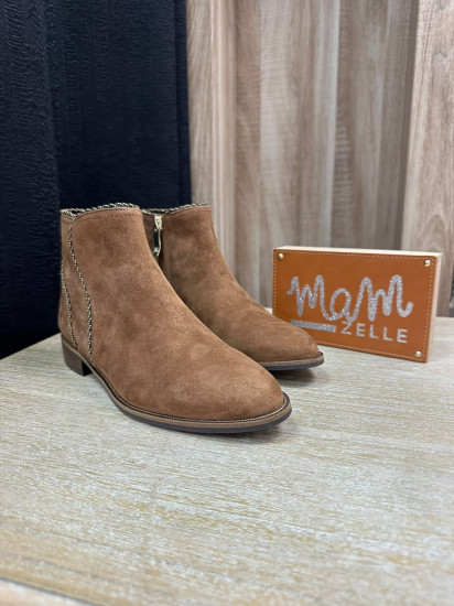 Bottines en nubuck femme