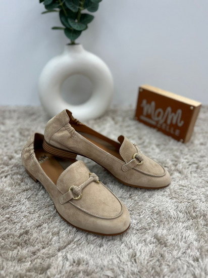 Mocassins daim sable femme