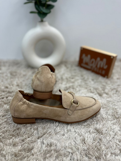Mocassins daim sable femme