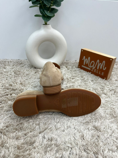 Mocassins daim sable femme
