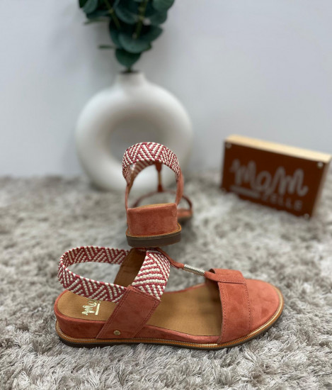 Nu-pieds terracotta femme