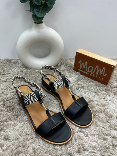 Nu-pieds noir femme