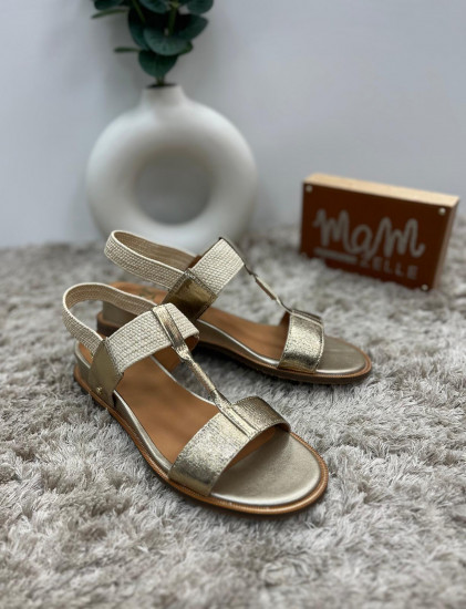 Nu-pieds platine femme