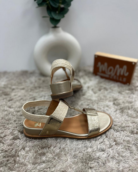 Nu-pieds platine femme