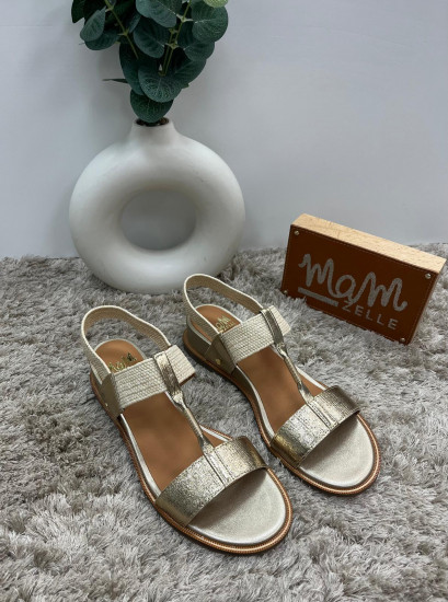 Nu-pieds platine femme