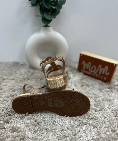 Nu-pieds crème femme