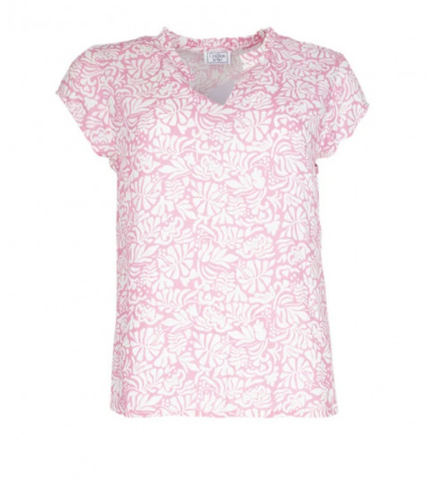 Blouse sans manche rose femme