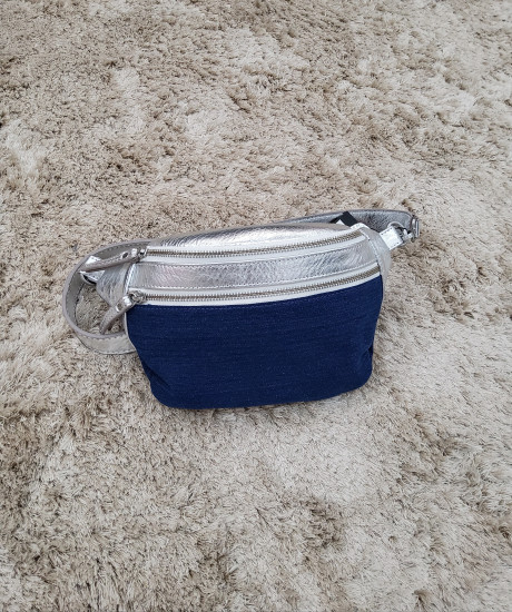 Sac  banane cuir bimatière