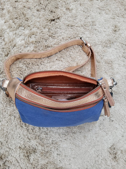 Sac banane cuir bimatière