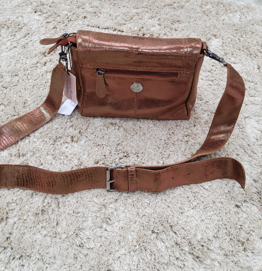 Sac à rabat en cuir