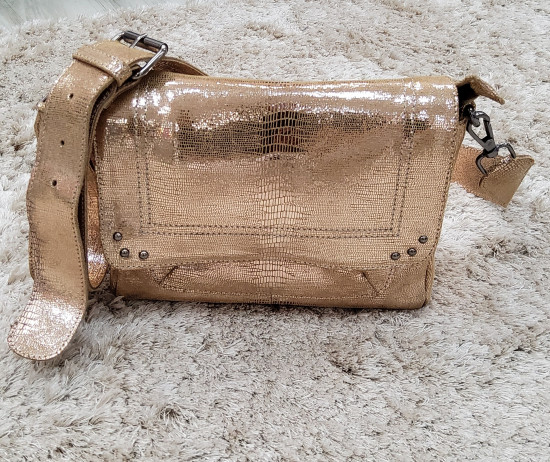 Sac à rabat en cuir