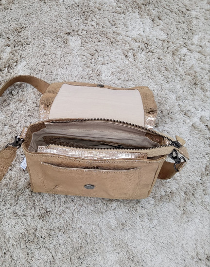 Sac à rabat en cuir