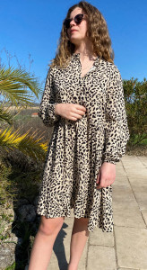 Robe imprimé animalier femme