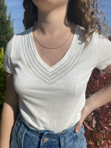 T.Shirt blanc MC femme