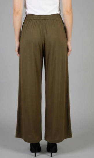 Pantalon fluide kaki femme