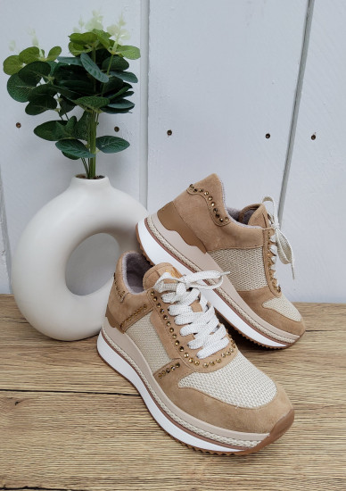 Sneakers compensées femme