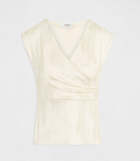 Top/débardeur doré femme