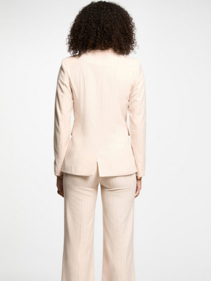 Blazer rose rayé femme